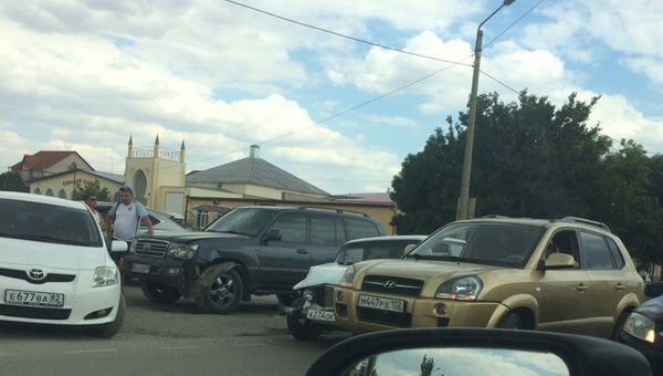 ДТП с участием трех автомобилей в Саках ДТП с участием трех автомобилей в Саках