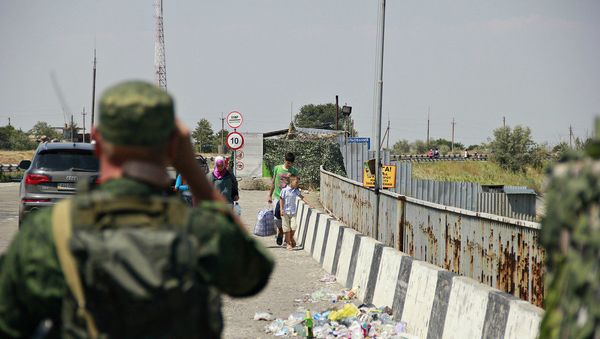 На границе Крыма с Украиной