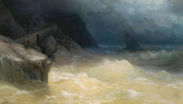 Кораблекрушение у берега Черного моря, Иван Айвазовский