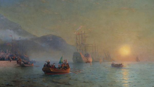 Отплытие Колумба из Палоса, Иван Айвазовский