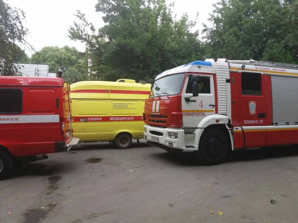 Ликвидация возгорания в ресторане Фабрикант в Симферополе