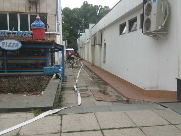 Ликвидация возгорания в ресторане Фабрикант в Симферополе