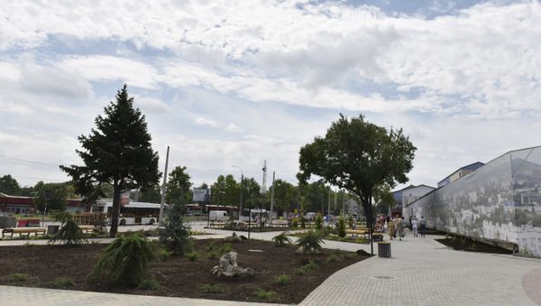Реконструкция площади перед Центральным рынком в Симферополе