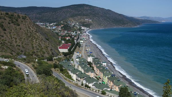 Вид на поселок Рыбачье а Алуштинском регионе