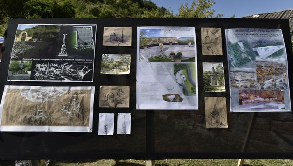 Проект мемориала на месте захоронения бойцов 36-го Орловского пехотного полка