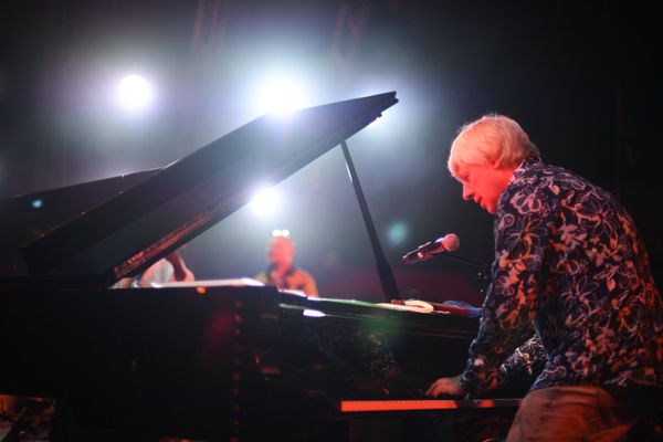 Музыкант Андрей Кондаков во время выступления на фестивале Koktebel Jazz Party 2017.
