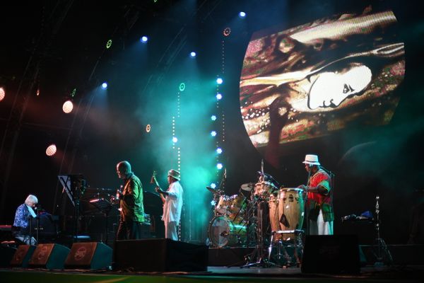 Участники коллектива Brazil All Stars во время выступления на фестивале Koktebel Jazz Party 2017.