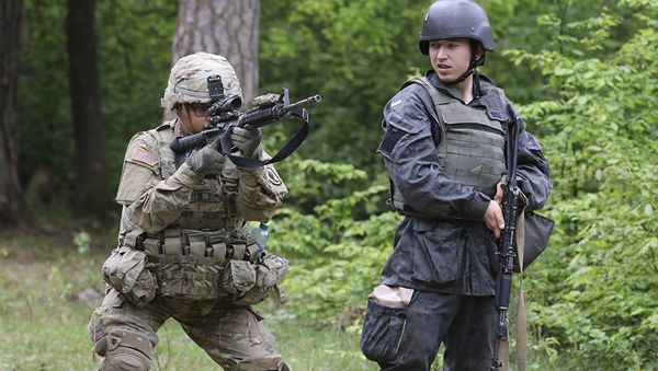 Американский и украинский военные
