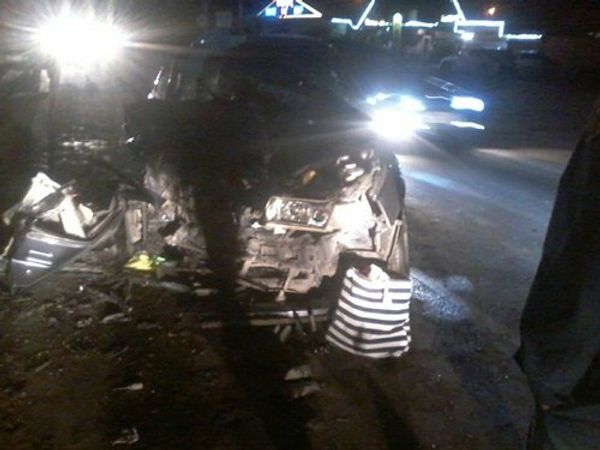 ДТП с участием ВАЗ-2110 и ВАЗ-2107 в поселке Береговое