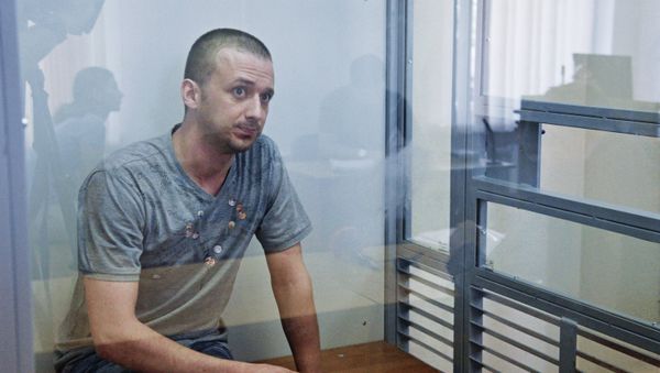 Заседание по делу похищенного СБУ российского военнослужащего М. Одинцова в Киеве