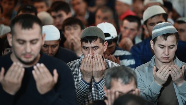 Празднование Курбан-Байрама в Москве