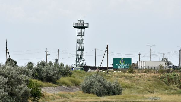 Пункт пропуска Джанкой на границе России и Украины. Архивное фото