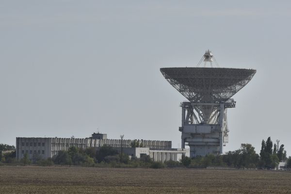 Радиотелескоп П-2500 (РТ 70) в Центре дальней космической связи в селе Витино под Евпаторией