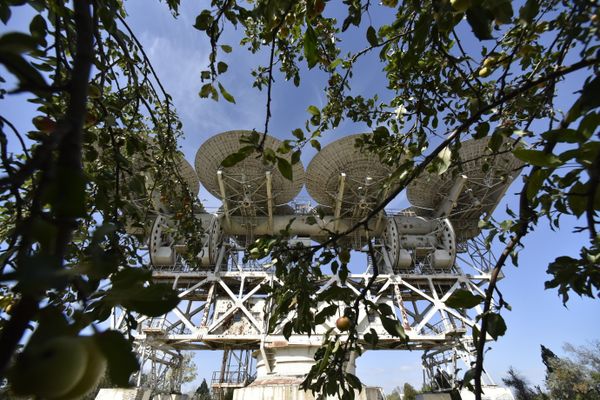 Радиотелескоп АДУ-1000 в Центре дальней космической связи в селе Витино под Евпаторией