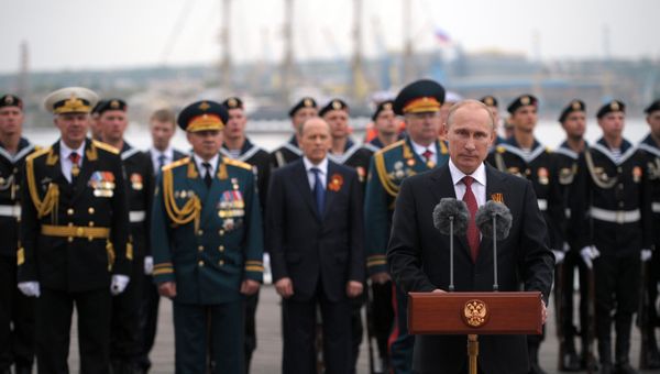 В.Путин принял участие в торжественных мероприятиях, посвященных 69-й годовщине Победы в ВОВ и 70-летию освобождения Севастополя