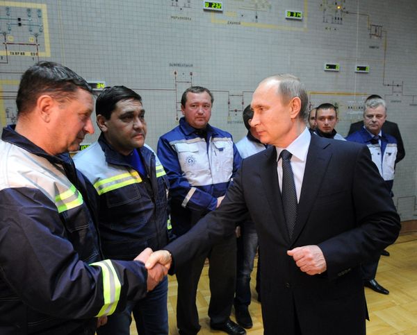 Рабочая поездка президента РФ В.Путина в Крымский федеральный округ