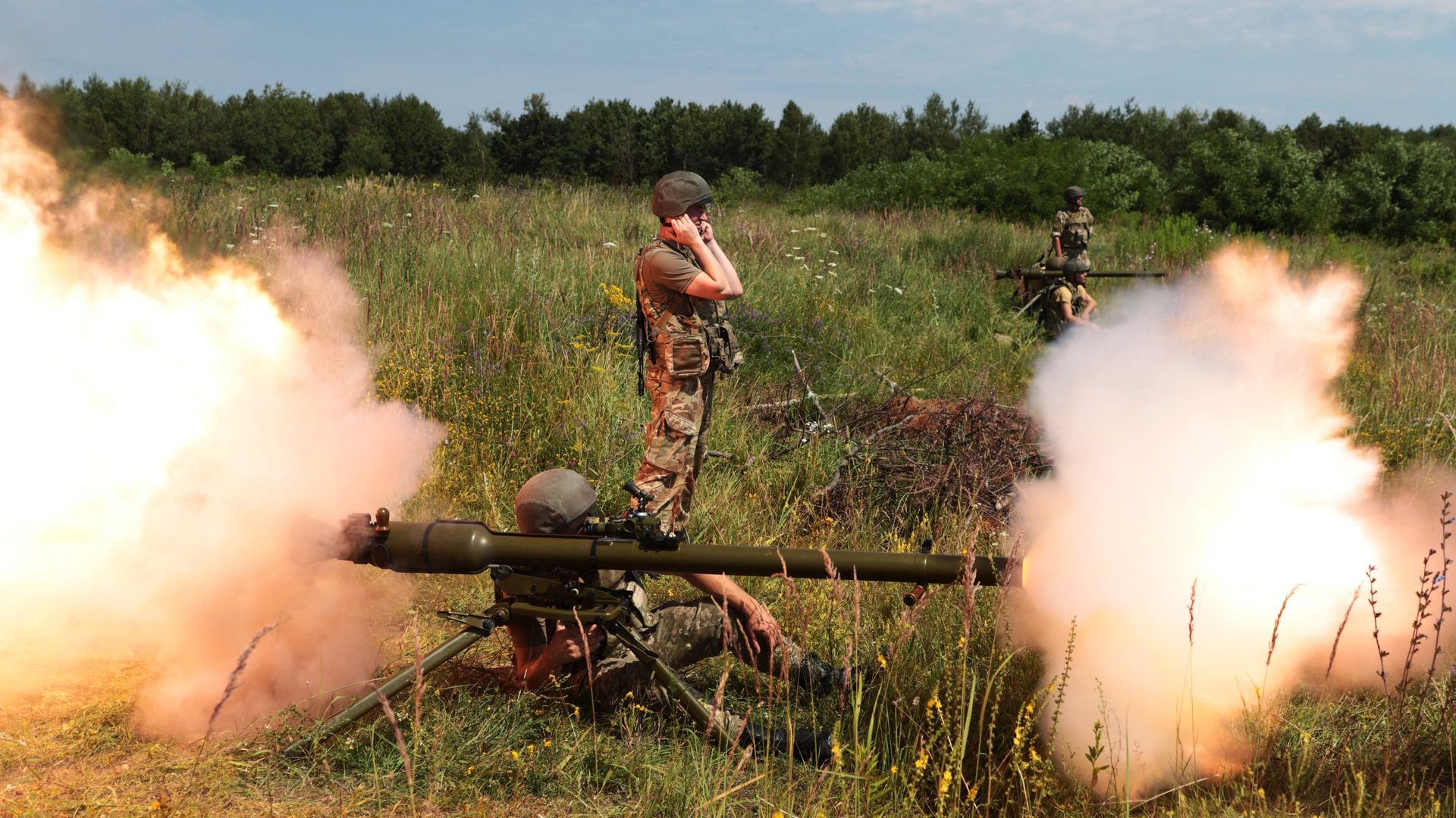Украинские военнослужащие во время учений - РИА Новости, 1920, 01.10.2022