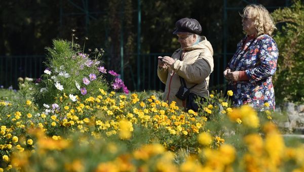 Женщины в Ботаническом саду Крымского федерального университета им.Вернадского в Симферополе Женщины в Ботаническом саду Крымского федерального университета им.Вернадского в Симферополе