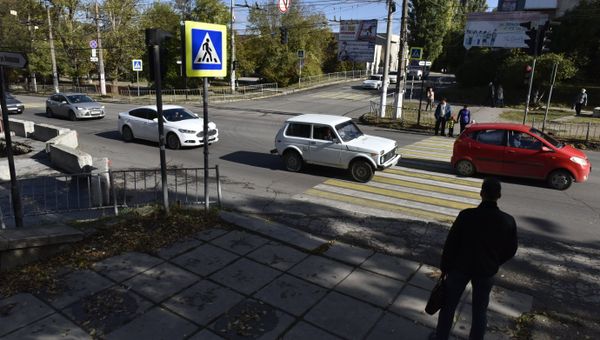 Пешеходный переход в Симферополе
