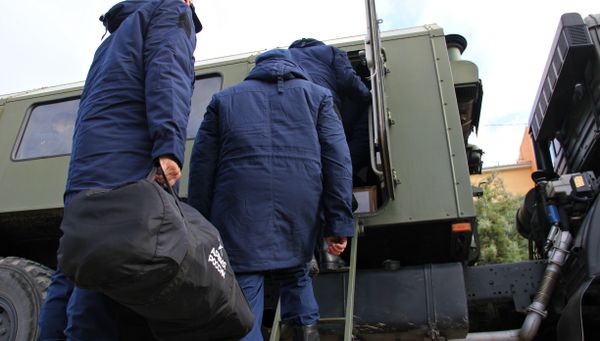 Отправка крымских призывников на службу в Вооруженные силы России