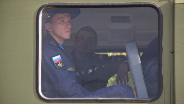 Отправка крымских призывников на службу в Вооруженные силы России