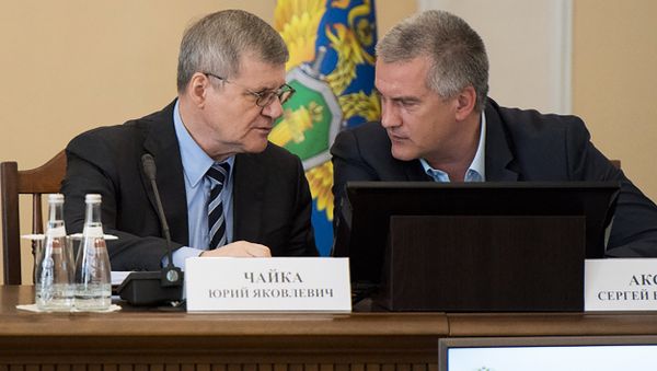 Пресс-конференция генерального прокурора РФ Юрия Чайки в Симферополе