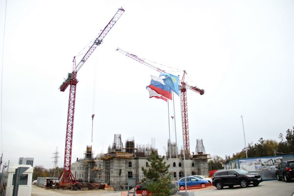 Строительство Соборной мечети в Симферополе Строительство Соборной мечети в Симферополе