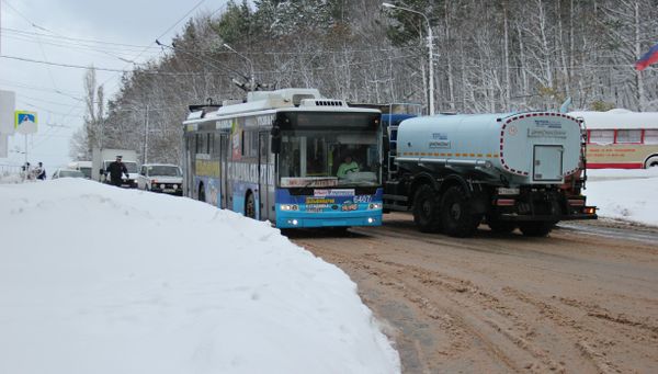 Снег на Ангарском перевале