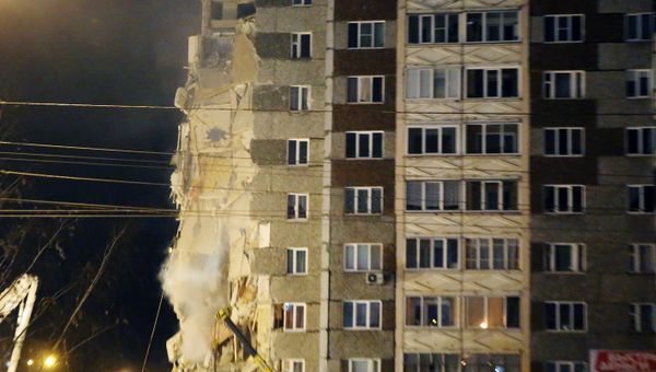Обрушение жилого дома в Ижевске