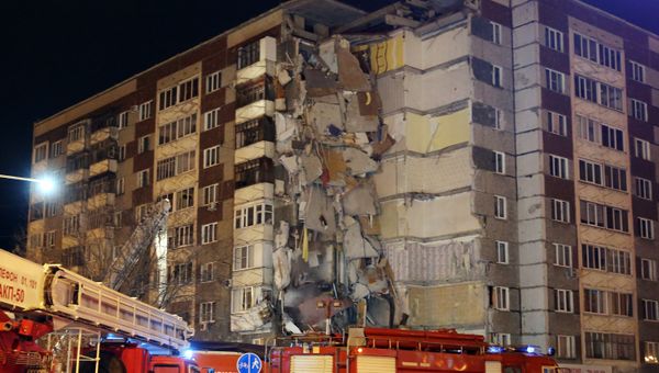 Обрушение жилого дома в Ижевске