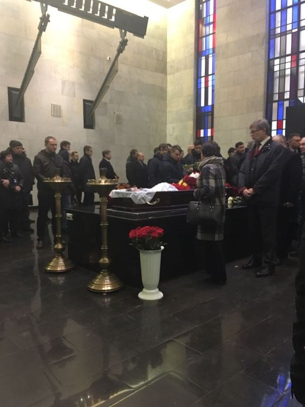 Церемония прощания с руководителем управления ФАС по Крыму и Севастополю Тимофеем Кураевым в Москве