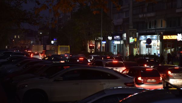 Транспортный затор в Симферополе Транспортный затор в Симферополе