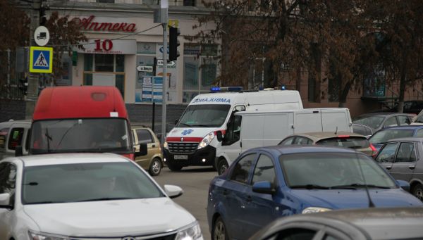 Транспортный затор в Симферополе Транспортный затор в Симферополе