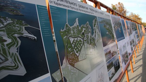 В Севастополе представили концепции нового парка, который расположится между Артиллерийской и Карантинной бухтами