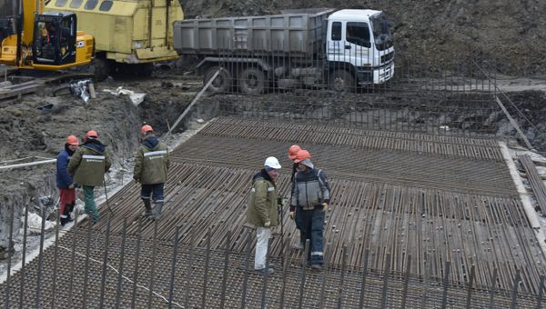 Строительство автомобильного подхода к мосту в Крым со стороны Керчи