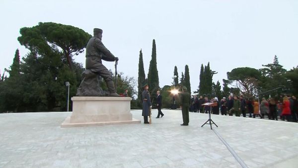 Торжественное открытие памятника Александру III в Ялте