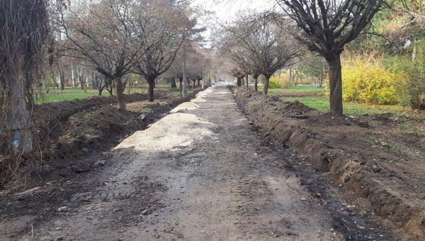 Капитальный ремонт в парке им. Гагарина в Симферополе