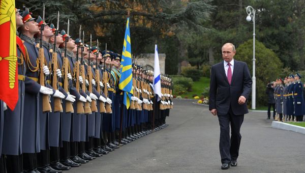 Рабочая поездка президента РФ В. Путина в Ялту