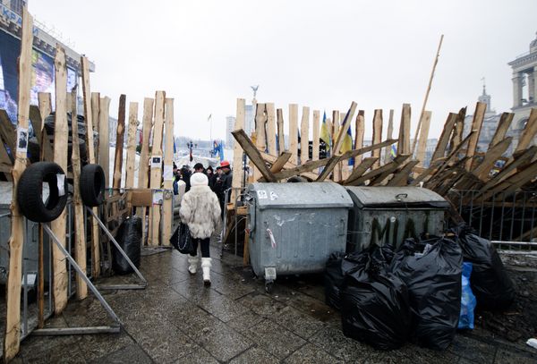 Акция протеста в центре Киева. Декабрь 2013
