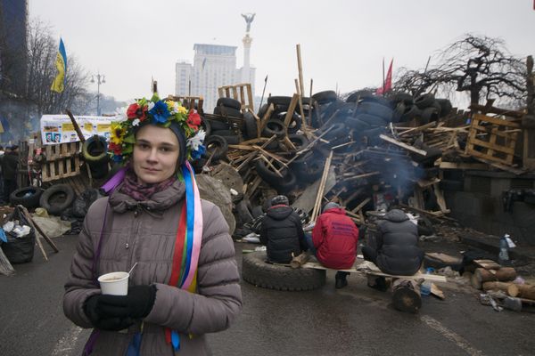 Акция протеста в центре Киева. Декабрь 2013