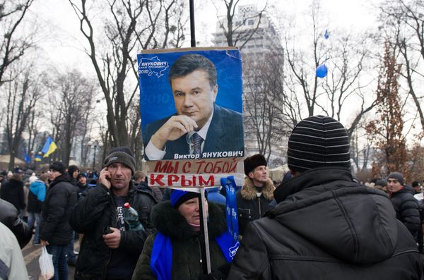 Акция протеста в центре Киева. Декабрь 2013