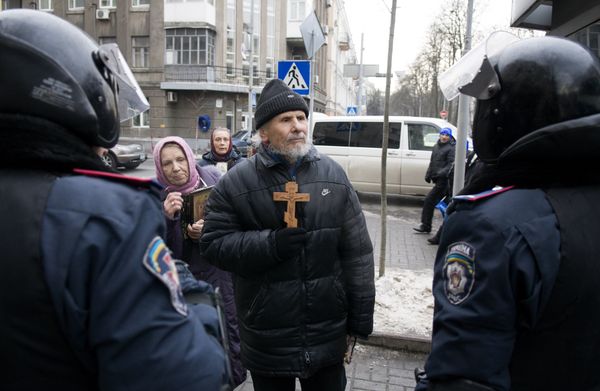 Акция протеста в центре Киева. Декабрь 2013