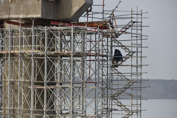  Строительство автомобильной части моста через Керченский пролив 