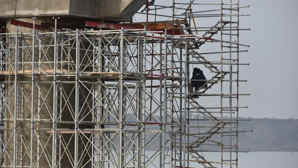 Строительство автомобильной части моста через Керченский пролив