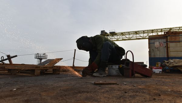 Строительство автомобильной части моста через Керченский пролив