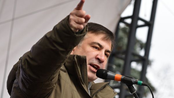 Михаил Саакашвили на митинге в Киеве Михаил Саакашвили на митинге в Киеве