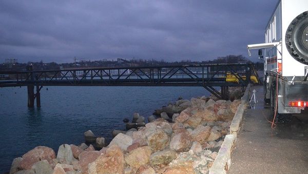 Затопление трубы газопровода в Севастопольской бухте