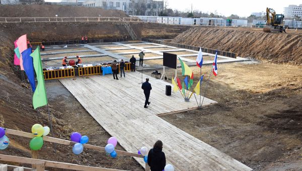 Начало строительства физкультурно-оздоровительного комплекса в Евпатории