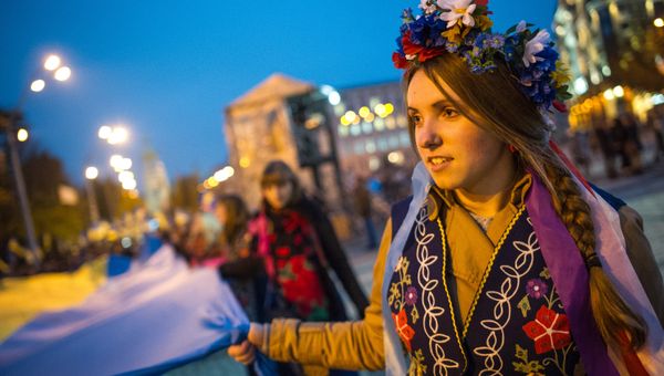 Марш в честь дня образования Украинской Повстанческой армии прошел в Киеве