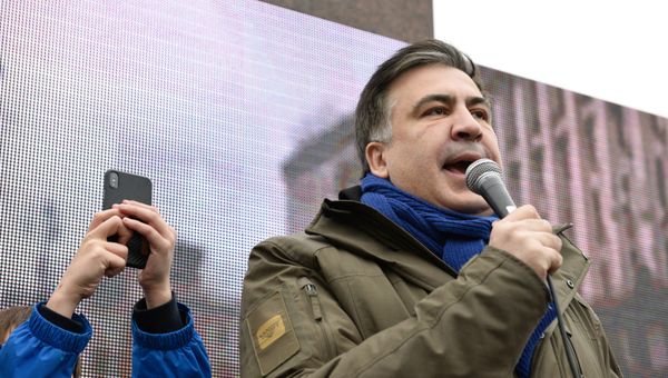 Марш сторонников М. Саакашвили в Киеве